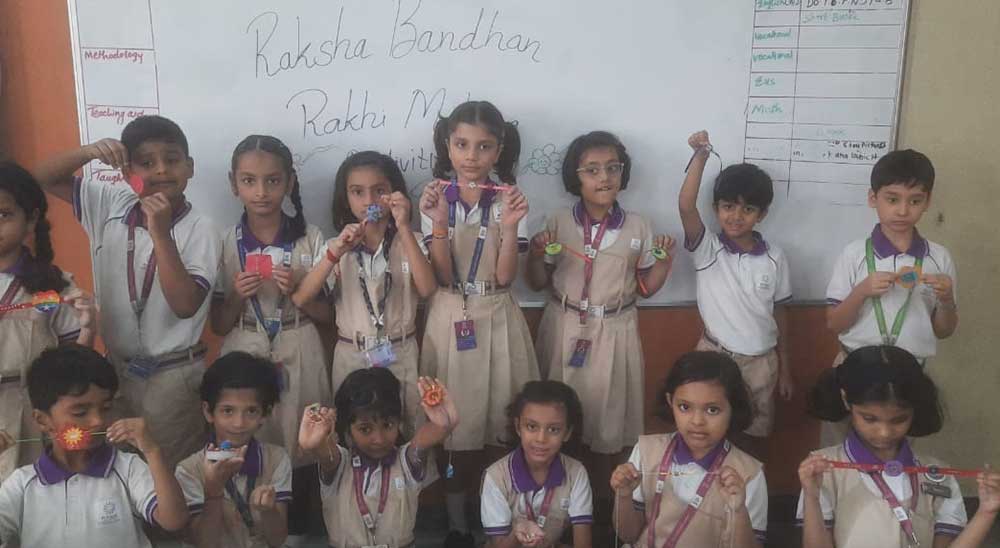 Rakhi making Activity - Grade II A