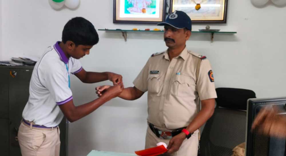 Raksha bandhan at Police Station - Grade VIII - Grade X