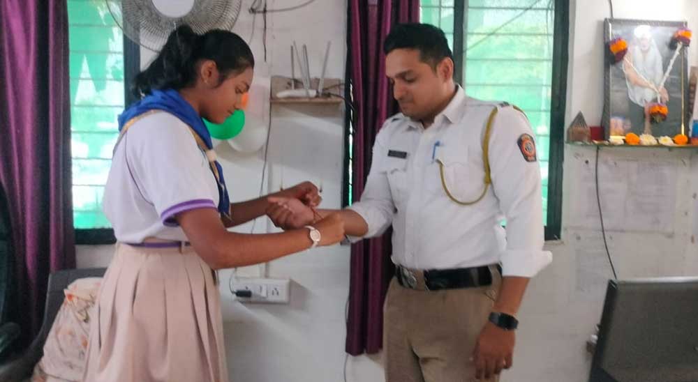 Raksha bandhan at Police Station - Grade VIII - Grade X