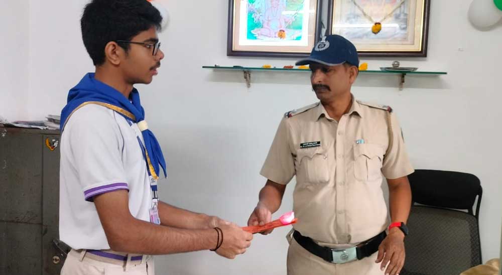 Raksha bandhan at Police Station - Grade VIII - Grade X